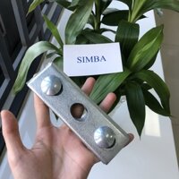 5 cái Kẹp cáp 2 rãnh 3 lỗ 40x120mm, tán 14, dùng kẹp treo cáp viễn thông, chằng dây…vv