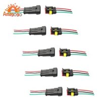 5 Cặp 3 Pin Cách Xe Chống Thấm Nước Đầu Nối Điện Cắm Ổ Cắm Bộ Dây