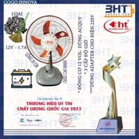 5 CÂY QUẠT BÀN B3 - 12V (ĐÔNG CƠ CHỔI THAN)