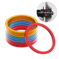 5 Chiếc 1 ~ 2.5 Mm Freewheel Khoảng Cách MTB Xe Đạp Phụ Kiện Thiết Thực Xe Đạp Phần Trục Máy Giặt Đệm Dưới Chân Đế Máy Giặt bánh Đà Trung Tâm Do Khoang Cach Bang