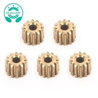 5 Chiếc 12T Đồng Bánh Răng Bánh Răng Động Cơ Bánh Răng Cho WPL D12 D42 1 / 10 RC Xe Nâng Cấp Phần Phụ Kiện Dự Phòng