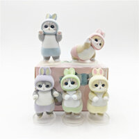 5 Chiếc 4cm-5cm Mướp Mèo Nhân Vật Hành Động Vật Mũ Đội Đầu Búp Bê Ngoại Vi Manga Nhân Vật Hành Động Quà Tặng Sinh Nhật Đồ Chơi Cho Trẻ Em