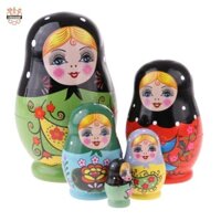 5 Chiếc Bàn Gỗ Trang Trí Đầu Giường Trưng Bày, Gỗ Matryoshka Cho Trẻ Em Và Người Lớn