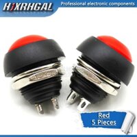 5 Chiếc Đỏ ON-OFF PBS-33B 12 Mm Chống Nước Tạm Thời Nút Nhấn Công Tắc Tự Trở Lại hjxrhgal
