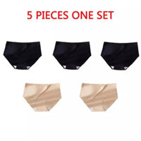 5 Chiếc Liền Mạch Băng Lụa Quần Lót Cho Nữ Quần Lót Giữa Eo Tam Giác Gợi Cảm Traceless Quần Lót