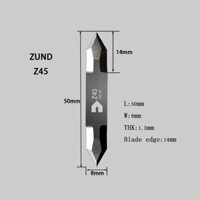 5 CHIẾC Máy cắt dao động rung Zund Z45 Lưỡi cacbua vonfram Dụng cụ cắt tự động Cnc