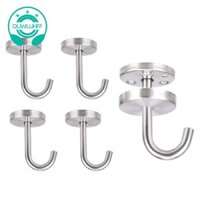 5 Chiếc Móc Trần Bằng Thép Không Gỉ Đế Tròn Trên Gắn Tường Trên Cao Móc Treo Cây Treo Chim Ăn Chuông Gió