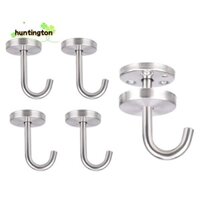 5 Chiếc Móc Trần Bằng Thép Không Gỉ Đế Tròn Trên Gắn Tường Trên Cao Móc Treo Cây Treo Chim Ăn Chuông Gió