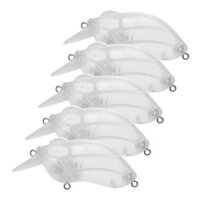 5 Chiếc Mồi Câu Cá Trong Suốt Trống Thân Cứng Nổi Mồi Câu Cá Bass Mồi Nhân Tạo Crankbait Uned Lục Lạc Jerkbait Câu Cá 2.8 trong 0.4 oz / pc