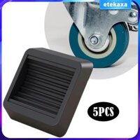 5 Chiếc Nội Thất Caster Cốc Chống Trơn Trượt Tầng Miếng Lót Cho Chân Đồ Nội Thất Cao Su Vuông Bánh Xe Nút Chặn Cho Bàn Ghế Sofa Ghế
