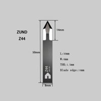 5 CHIẾC ZUND Z44 Vonfram Carbide Rung Dao Dao Động Lưỡi Cắt CNC Kỹ Thuật Số