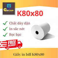 5 Cuộn Giấy In Hoá Đơn K80x80 Akira Chất Lượng Cao - Gintech