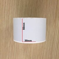 5 cuộn giấy in tem trà sữa 50x30