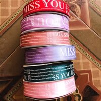 5 cuộn ruy băng lụa in satin