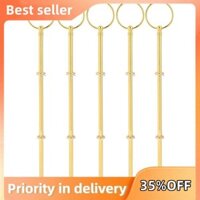 5 Đám Cưới Kim Loại Vàng 3 Tầng Đế Bánh Trung Tâm Tay Cầm Thanh Phụ Kiện Bộ