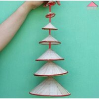 5 dây nón lá mini trang trí mầm non