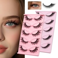 5 Đôi Mắt Mèo Lông Mi Giả Chồn Lông Mi Dài Tự Nhiên Manga Lông Mi Cánh Cuối Mắt Kéo Dài Lông Mi Giả Trang Điểm