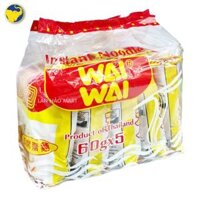5 GÓI MÌ CHAY WAI WAI THÁI LAN 60G