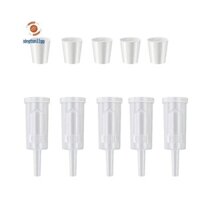 5 Gói Van Xả Có Nút Chặn Khí Cao Su Đôi Airlock Để Làm Rượu, Bia Bia Bia Bia Ly Carboy Fermenter