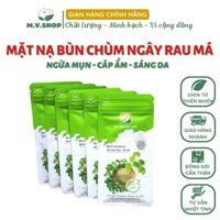 5 GÓI ZIP Mặt Nạ Bùn Khoáng Chùm Ngây Rau Má MOSHAV FARM Cấp Ẩm, Làm Trắng, Ngăn Ngừa Mụn, Lành Tính, Thiên Nhiên
