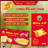 5 hộp bánh đậu xanh Hòa An,( 200gam/hộp)