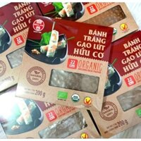 5 hộp Bánh Tráng Gạo Lứt Hữu Cơ ( Organic) Bích Chi 200 gr