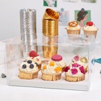 5 HỘP MICA ĐỰNG CUPCAKE 6 Ô