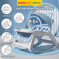 5 IN 1 Ghế bập bênh cho bé👶Music Rocker Chair Sơ sinh Trẻ mới biết đi Xích đu khi ngủ Bánh xe nôi kèm đồ chơi # 17310