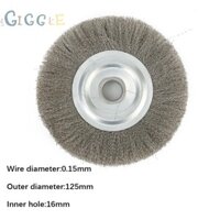 5 In Crimped Stainless Steel Wire Wheel Brush Bench Grinder Abrasive Practical
