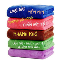5 khăn lau nhỏ Nhã Sơn, dài 75-80cm, multipurpose: lau xe, kính ôtô, sử dụng salon và gia đình