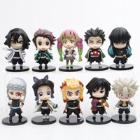 5 loại tượnhân vật Demon Slayer: Mitsuri Iguro, Unkaku Kawajima, Yuushiro, đồ chơi tượnhỏ, trang trí bánh QVGQ