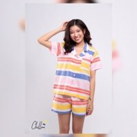 5 mẫu Pijama nữ quần đùi, áo cộc siêu mát