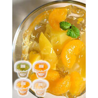 5 Miễn phí vận chuyển Tarami Nhật Bản, thạch trái cây lớn nguyên chất, lựa chọn cam quýt, nho, đào trắng 270g