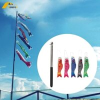 5 Miếng Cá Chép Nhật Bản Cờ Sân Vườn Cờ Diều Cá Chép Nhật Bản Windsock Streamer Cho Sân Sau Bãi Cỏ Nhà Hàng