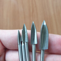 5 mũi phá điêu khắc gỗ 3 cạnh cán 3mm