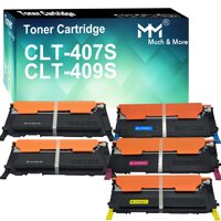 (5-Pack) Compatible 409S CLT-409S CLT-K407S CLT-C407S CLT-M407S CLT-Y407S CLT-407S Toner Cartridge 407S CLP-325 Used for Samsung CLX-3185FW 3185N C...