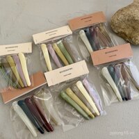 5-Pack ~ Kẹp trang điểm đa năng, kẹp tóc màu sắc, kẹp bên, kẹp tóc, kẹp mỏ vịt, kẹp rửa mặt, phụ kiện tóc cho phụ nữ