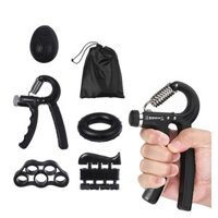 5 Pcs Hand Grip Strengthener Set Adjustable Hand Gripper Finger Rehabilitation Training Resistance Stress Relief Ball Fi