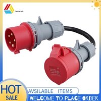 5 Pin Đỏ 32A Nam Đến 16A Nữ CEE-Adapter Gen Ev Sạc Nối Dài Dây Kết Nối 400V Ổ Cắm