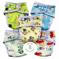 [5 QUẦN 10 LÓT] Combo 5 bộ tã/ bỉm vải Babunature CHỐNG HĂM, CHỐNG TRÀN size M, L