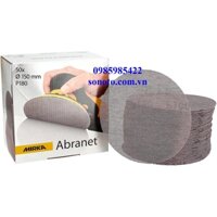 5 Tờ Nhám lưới tròn Mirka Abranet 150mm P180 Giáp lưới chà sơn nhám chà thô 5424105018 SONQUANGPHU8856