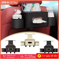 5 Trong 1 hộp đựng khăn giấy ô tô SEAMETAL Ghế Sau Hộp Bảo Quản Đa Năng Cốc Đứng Điện Thoại Móc