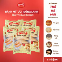 [5 TÚI-HN] Bánh Mì Tươi Đông Lạnh O'Smiles 350g/túi/5 ổ OSmiles