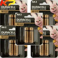 5 Vỉ Pin AA Alkaline ( Pin Kiềm ) 1.5v Duracell MN1500 LR6 - Vỉ 2 viên.