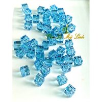 5 viên pha lê Swarovski vuông 6mm-8mm (chọn màu)