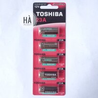 5 viên Pin Chuông Toshiba Alkaline 23A,12V  - Chính Hãng ( = Pin LRV08/ A23/ L1028/ MN21/ V23GA)