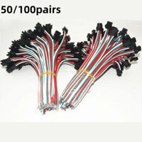 50 / 100 Cặp 2pin / 3pin / 4pin / 5pin / 6pin SM JST Cáp kết nối LED 22AWG 3 / 4 / 5 / 6 Pin Đầu nối dây cho RGB RGB RGBCCT WS2811 WS2812B Mô-đun ánh sáng Pixel Pannel năng lượng mặt trời Cáp mở rộng