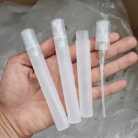 50 - 100 Chai chiết nước hoa BODY MIST 5ML - 10ML thân MỜ  dạng xịt sương  - Vỏ lọ rỗng chiết mỹ phẩm du lịch.