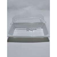 50 - 100 Hộp Nhựa chữ nhật Sushi , Bánh ,Trắng  Made in VietNam