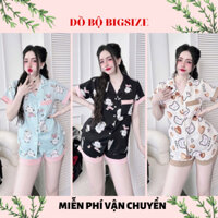 [50-100kg]Đồ bộ bigsize Đùi LỤA MANGO, Since1997 Đồ ngủ bigsize Pijama bigsize lụa Mango cao cấp siêu mềm mịn, Since1997